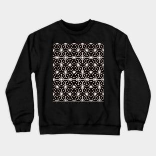 Art Deco Pattern No 57 - Black and White - Geometric Pattern Crewneck Sweatshirt